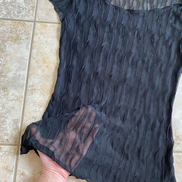 Sheer black top - Picture 2 of 4